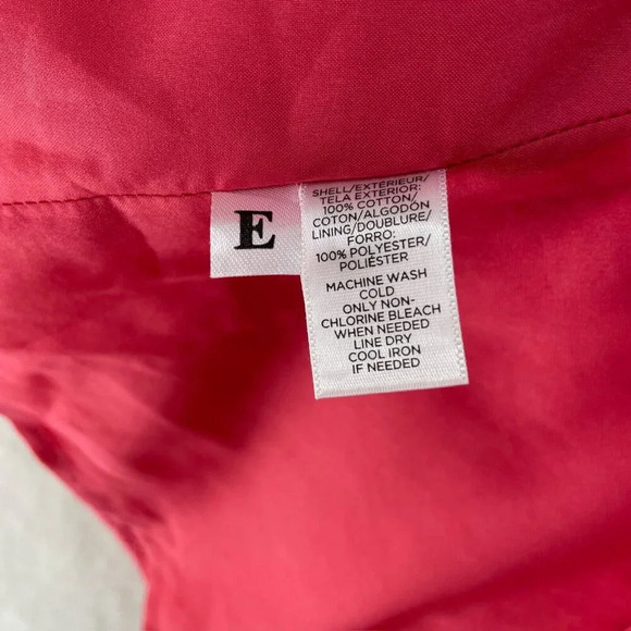 Ana Taylor Loft Dress Women's Sz 10 Pink A-Line V-Neck Textured Pleated Back Zip - Picture 6 of 8